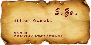 Siller Zsanett névjegykártya