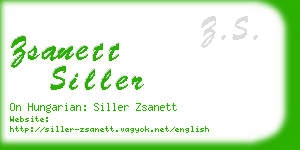 zsanett siller business card